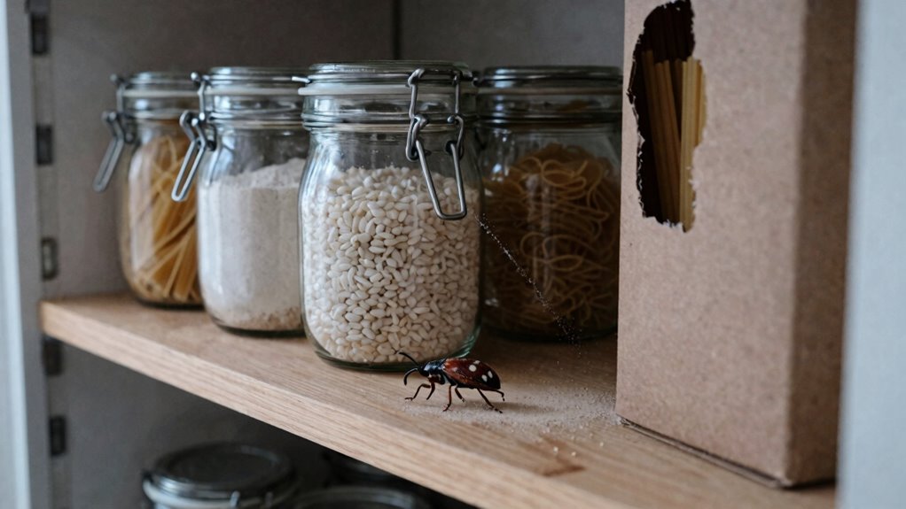 airtight containers block weevils