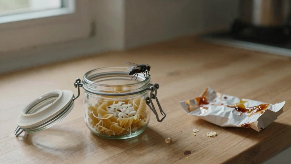 airtight containers stop flies