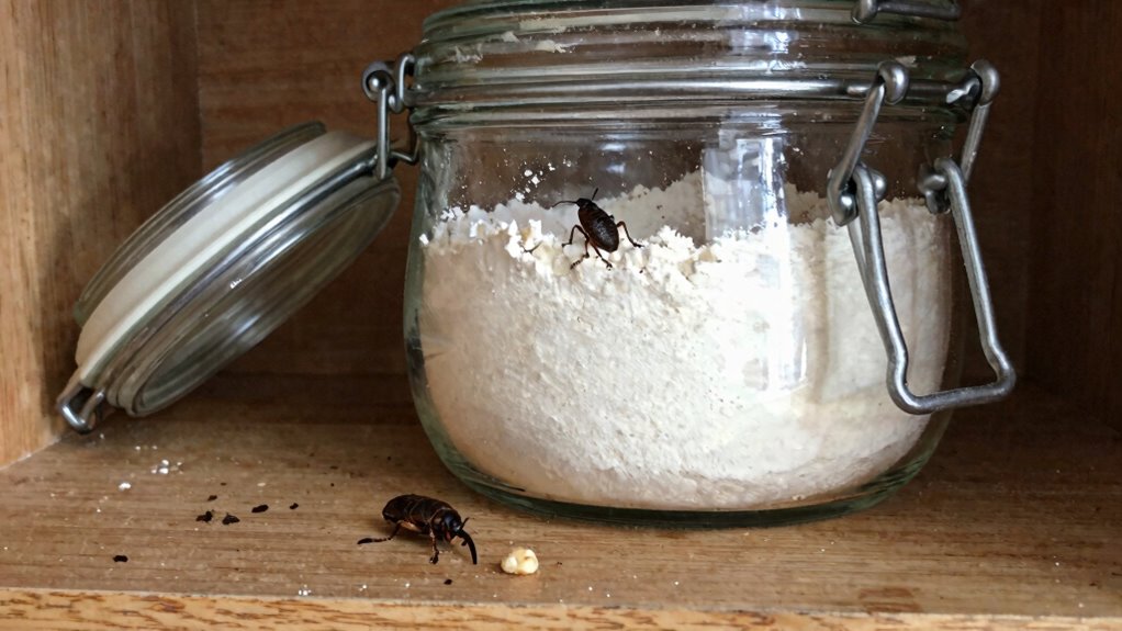 airtight jars prevent pests