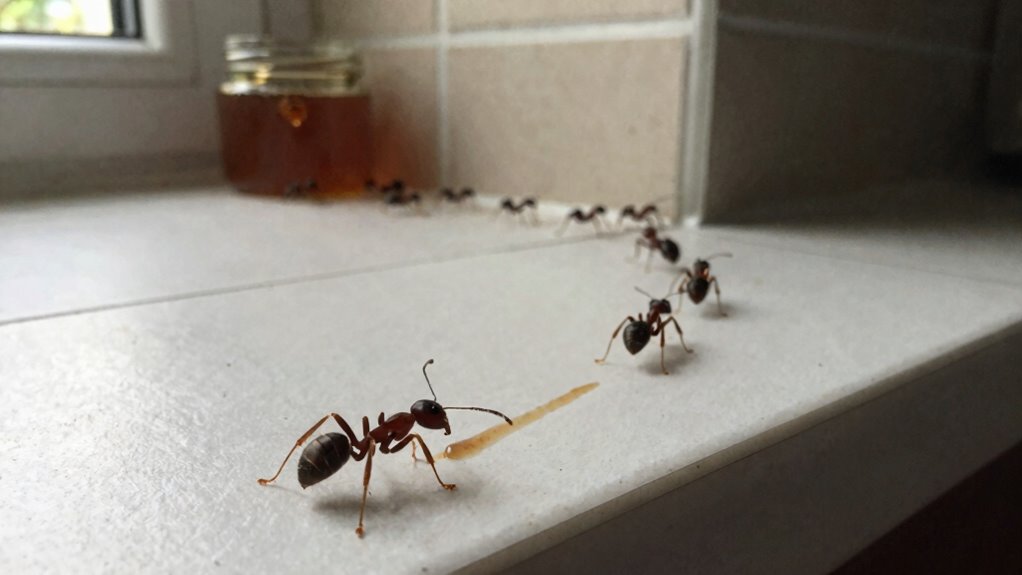 ant pheromone trail disruption