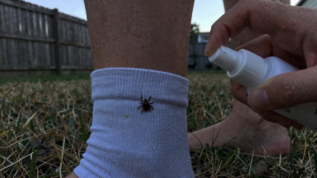 apply deet to exposed skin