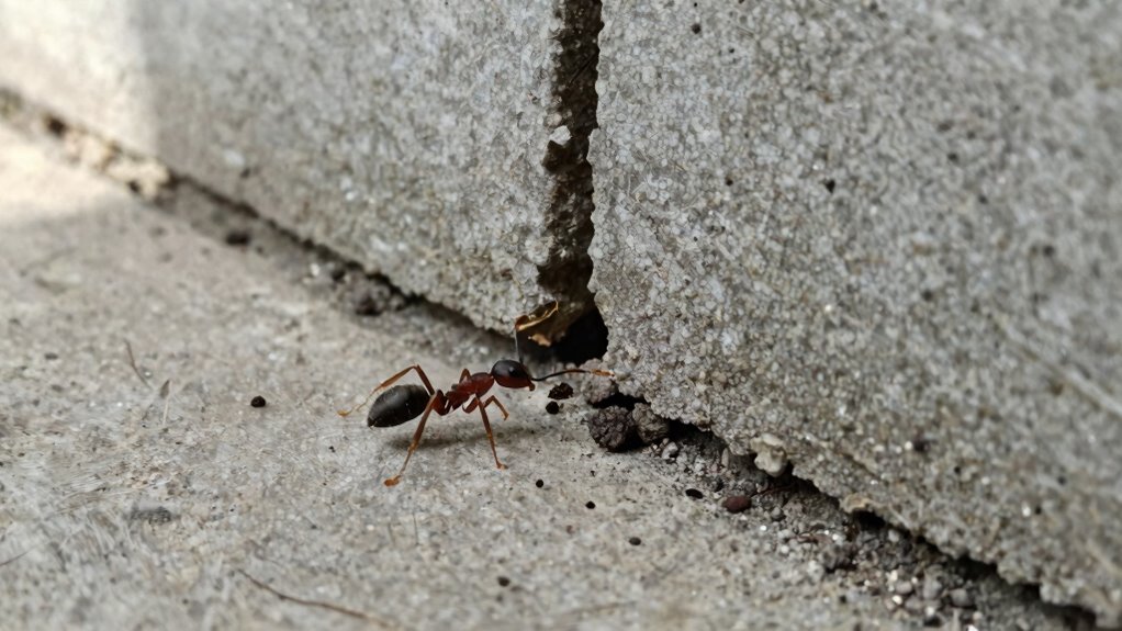 block pavement ant entry points