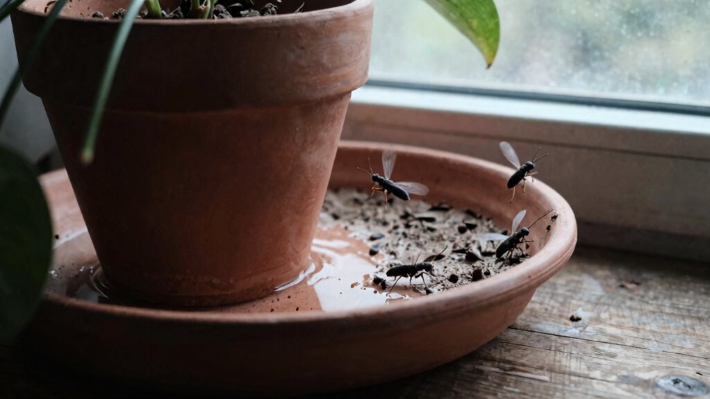 bottom watering prevents gnats