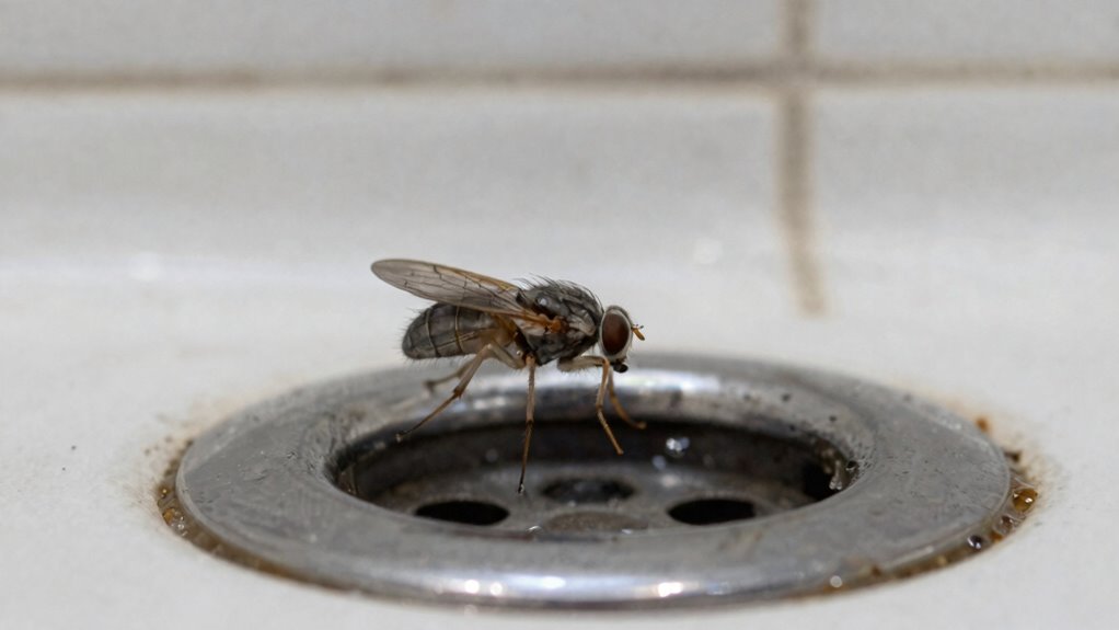 check drains for larvae