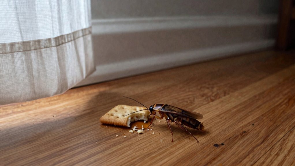 clean spills starve roaches
