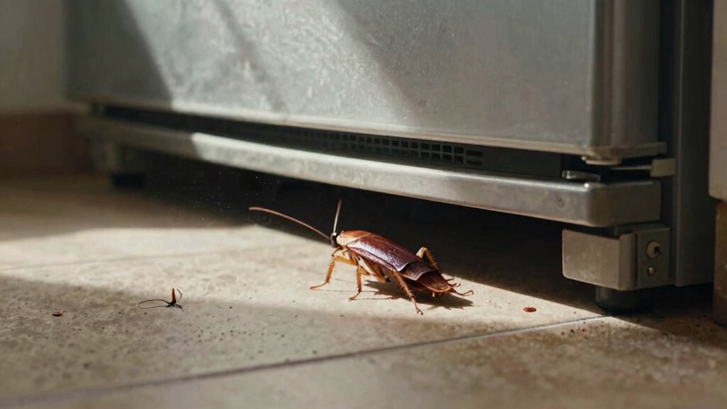 cockroach harborage behind appliances