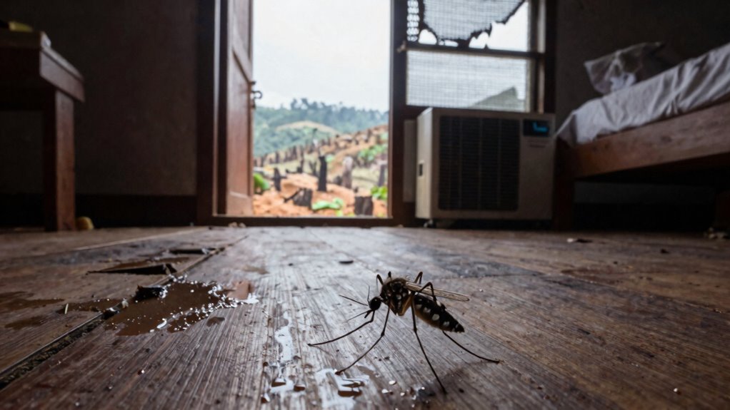 deforestation boosts mosquito survival