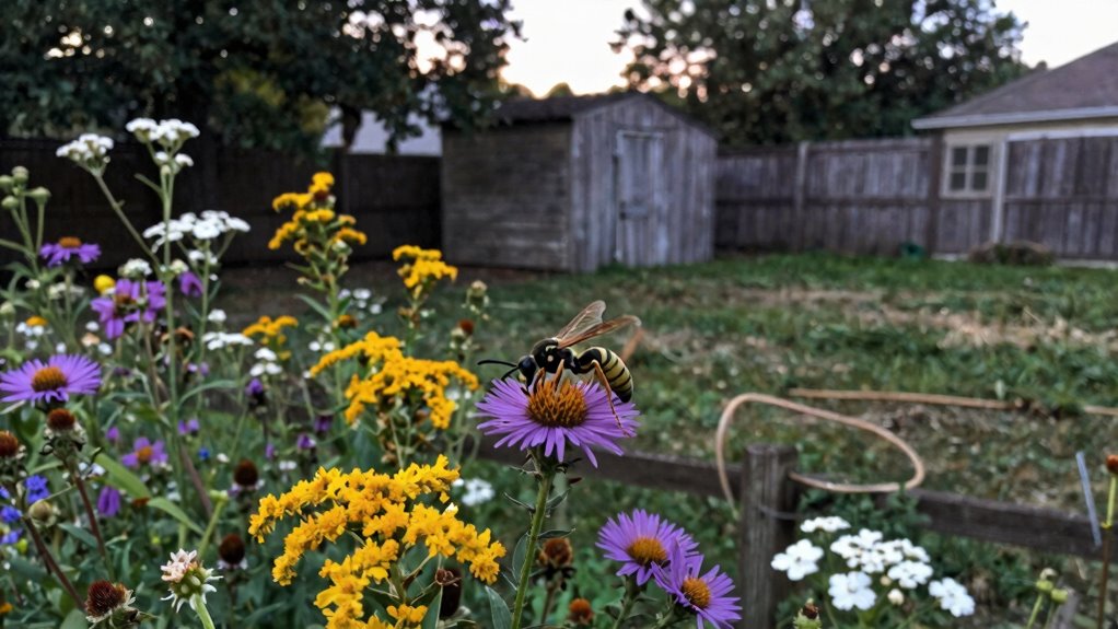 diverse flowers attract wasps