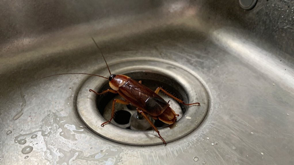 drain maintenance routine for roaches