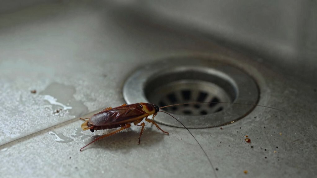 drain roach pathogen transmission