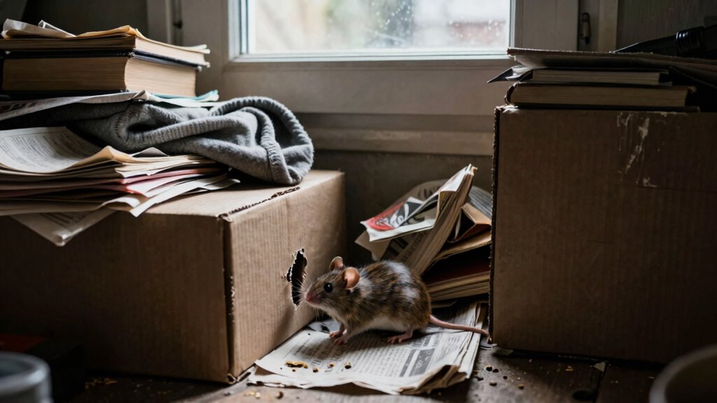eliminate indoor nesting materials