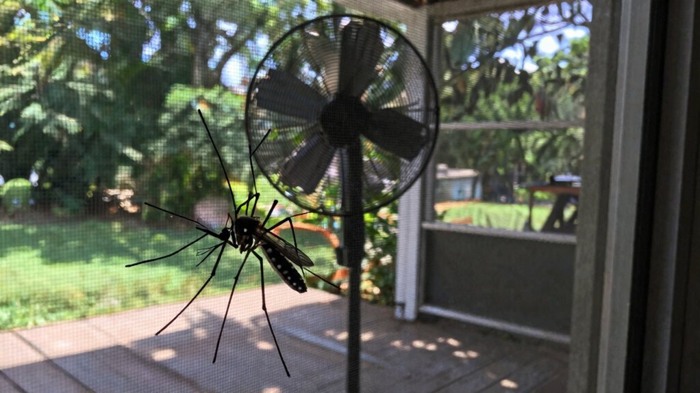 fans create mosquito no fly zone
