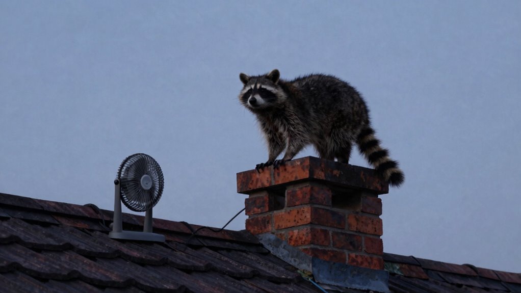 humane raccoon scare tactics