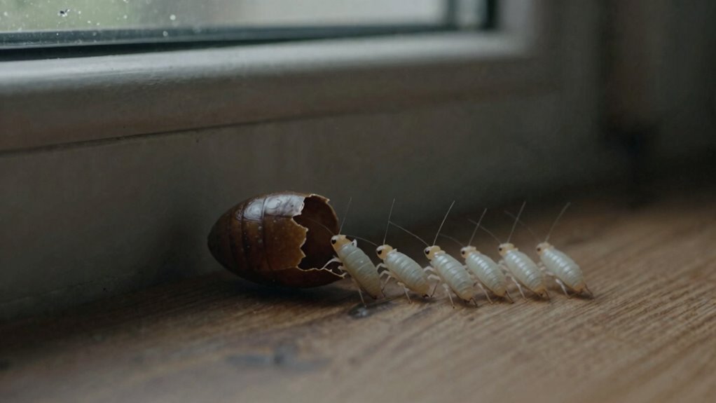nymphs hatch molt feed