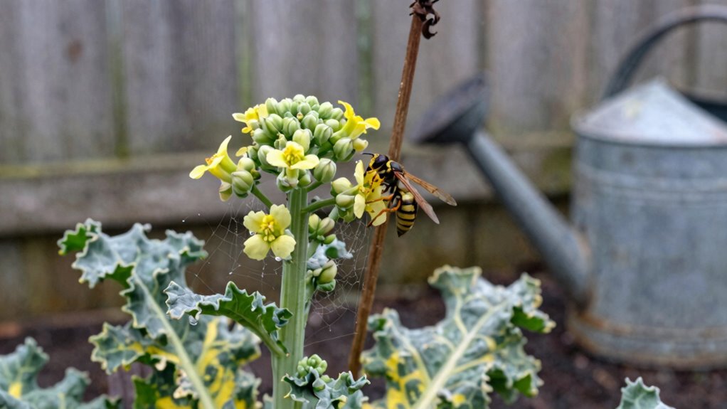 overwintered brassicas feed wasps