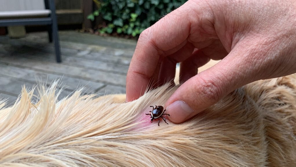 palpation for tick detection