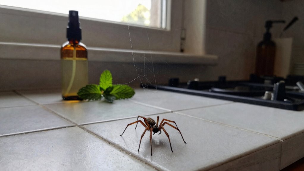 repel spiders at entry points