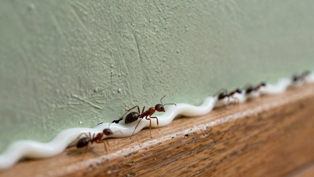 seal gaps dust track ants