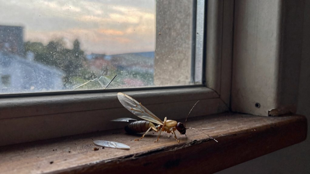 termite swarms ignored indoors