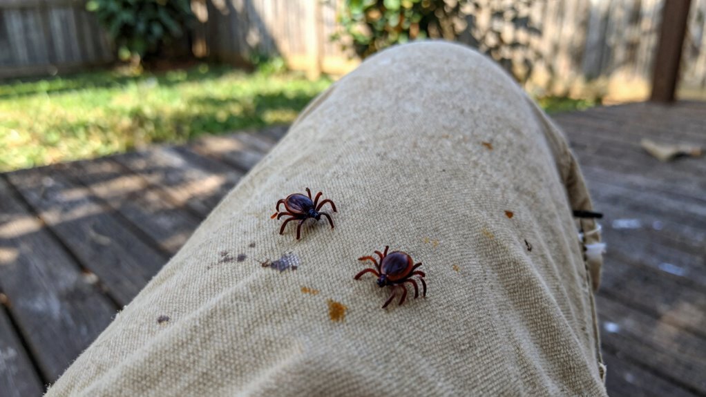 ticks flee permethrin clothing