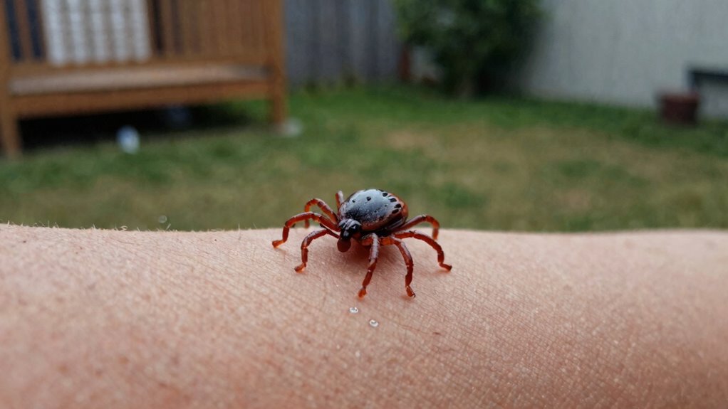 vapor barrier confuses ticks